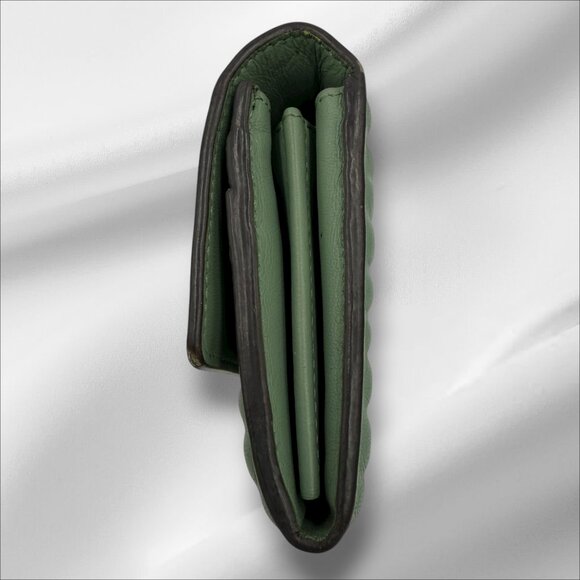 Fendi Bifold Leather Wallet Mint Green - Picture 4 of 9